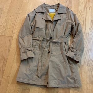 Zara “Ciao London” fur lined trench coat size 11/12